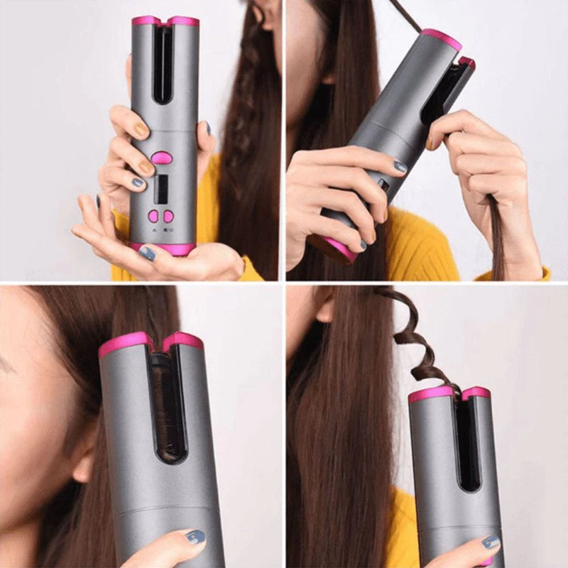 Modelador de Cachos Portátil Sem Fio Usb Cabelo Curl